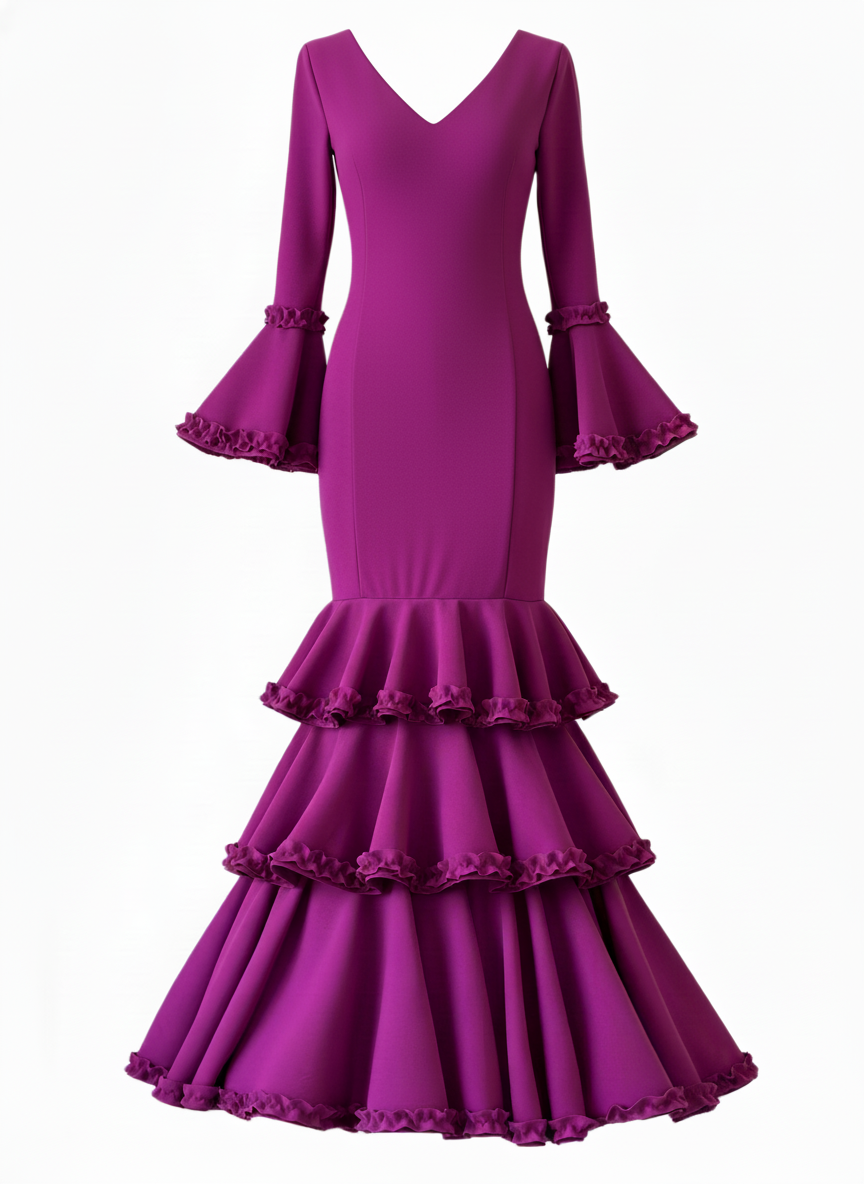 Traje flamenco EMMA WU DESIGN de licra