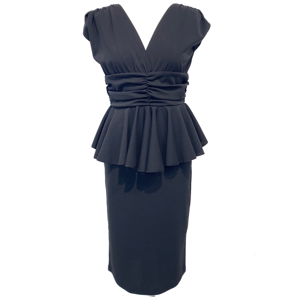 VESTIDO CORTO NEGRO 7232