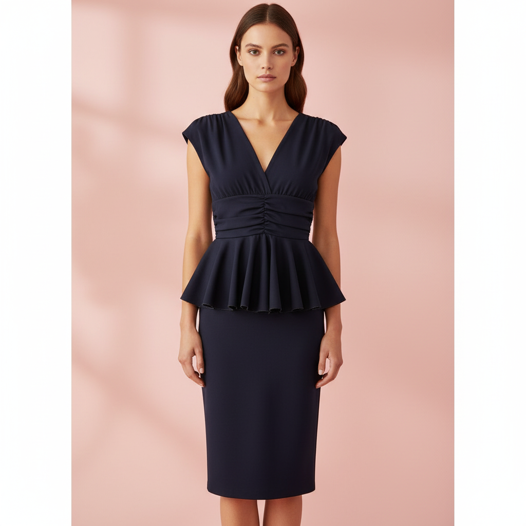 VESTIDO CORTO NEGRO 7232