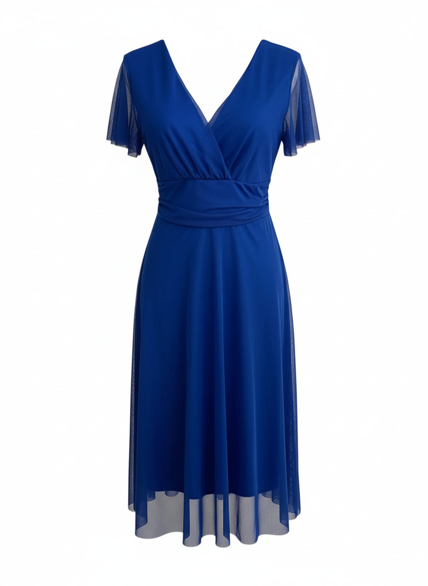 VESTIDO CORTO AZUL ELECTRICO 5190