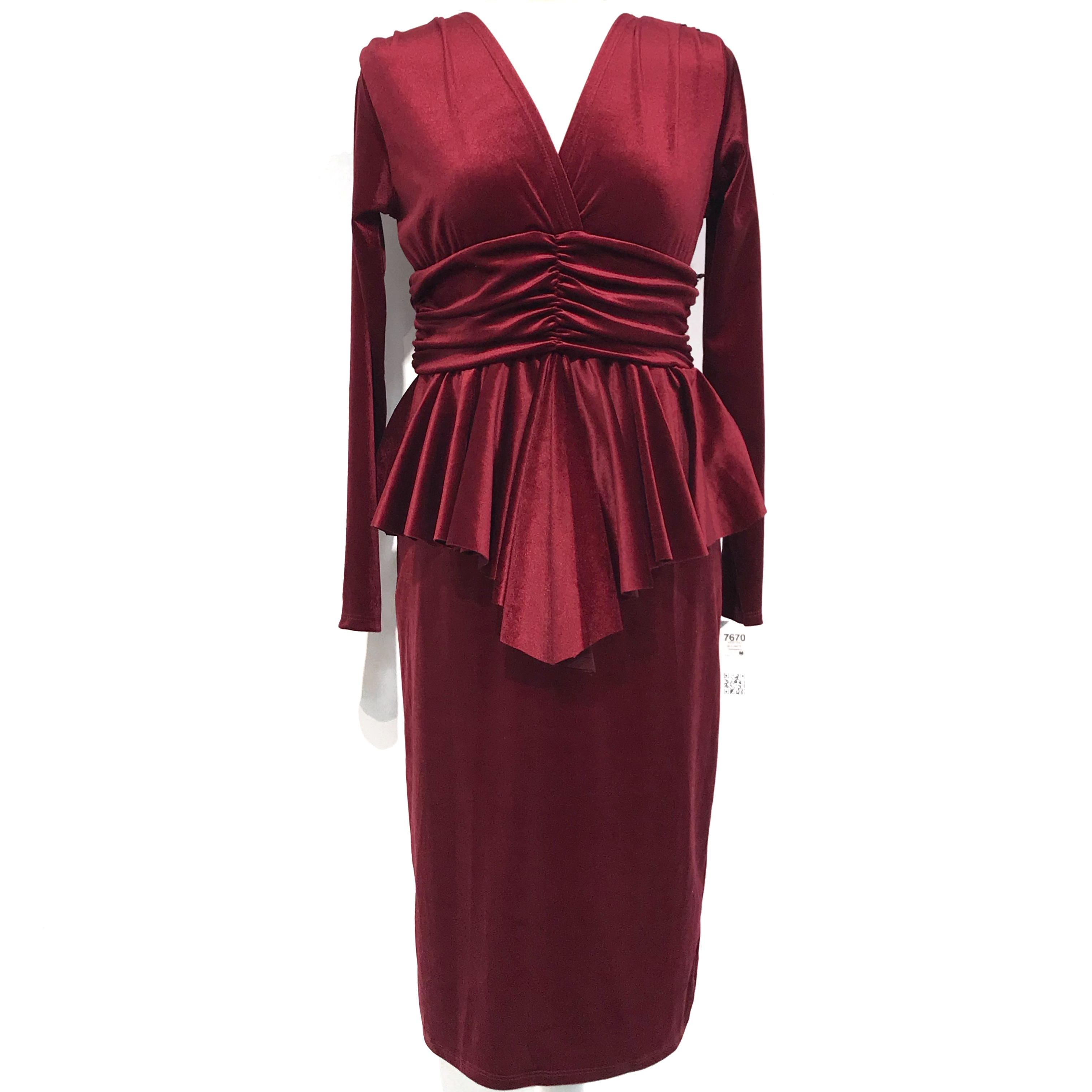 VESTIDO CORTO BURDEO 7670