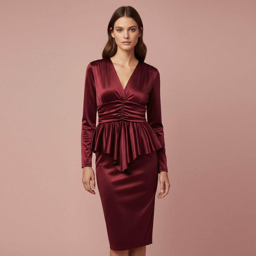 VESTIDO CORTO BURDEO 7670