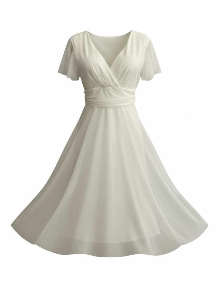 VESTIDO CORTO BLANCO 5190