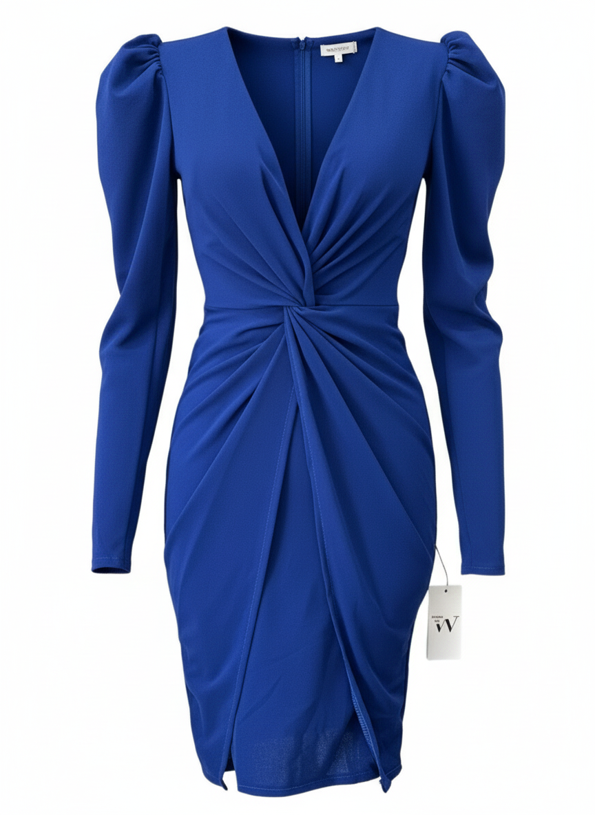 VESTIDO CORTO AZUL ELECTRICO 23117