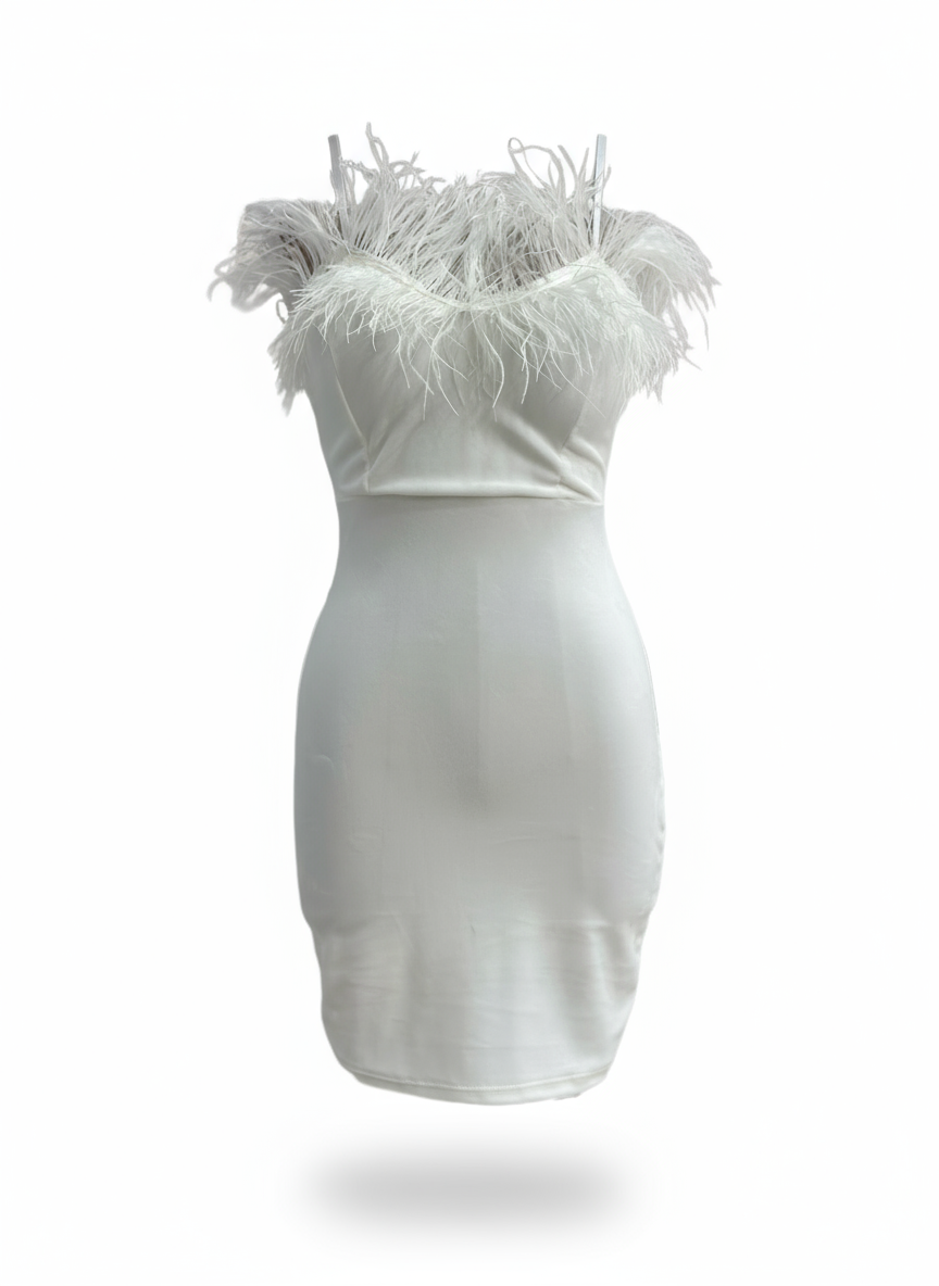 SHORT WHITE DRESS 22256