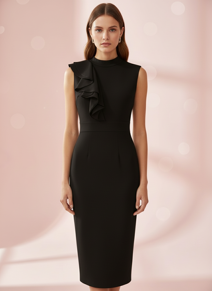 VESTIDO CORTO NEGRO 23429