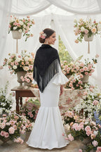 Mantoncillo Triangular 150cm mt18negro