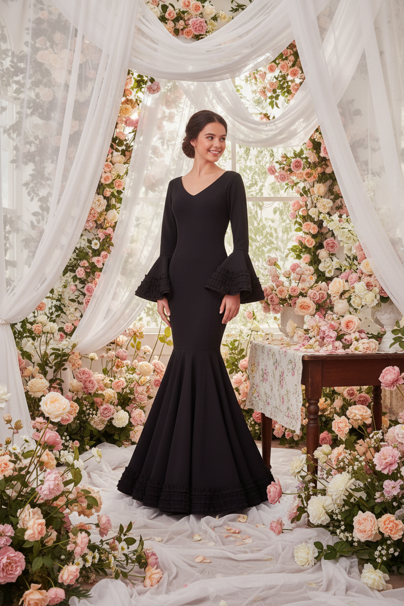 Flamenco Dress with Canastero Skirt - Premium | Ref. 7815