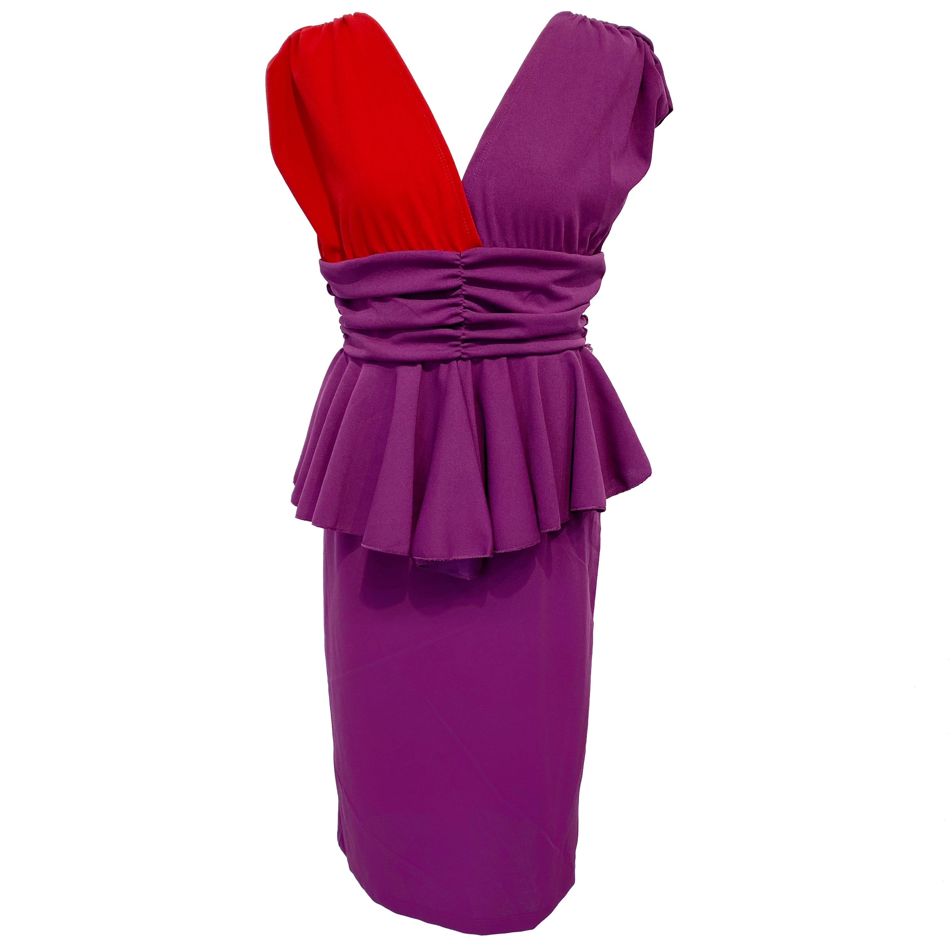 VESTIDO CORTO ROJO 7232