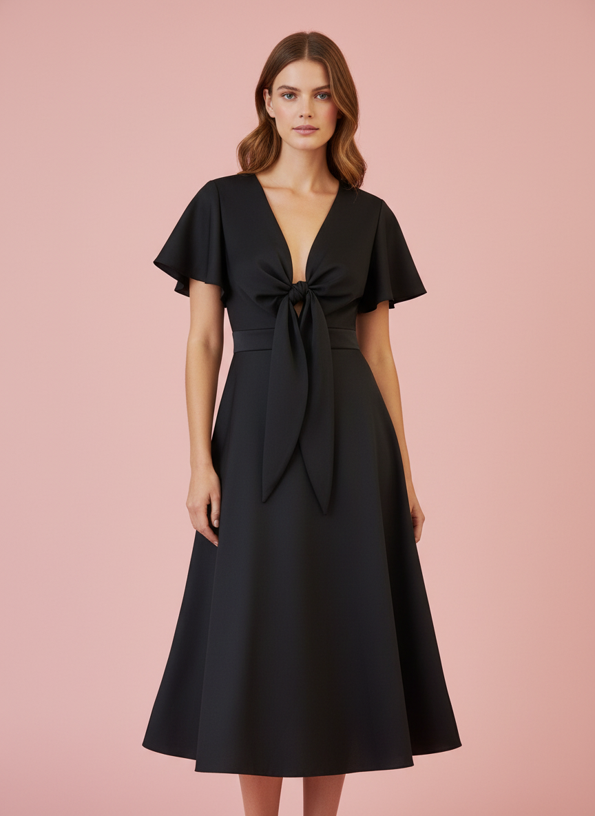 SHORT BLACK DRESS 51022