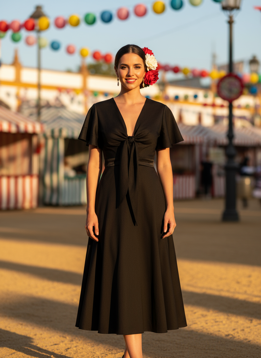 SHORT BLACK DRESS 51022