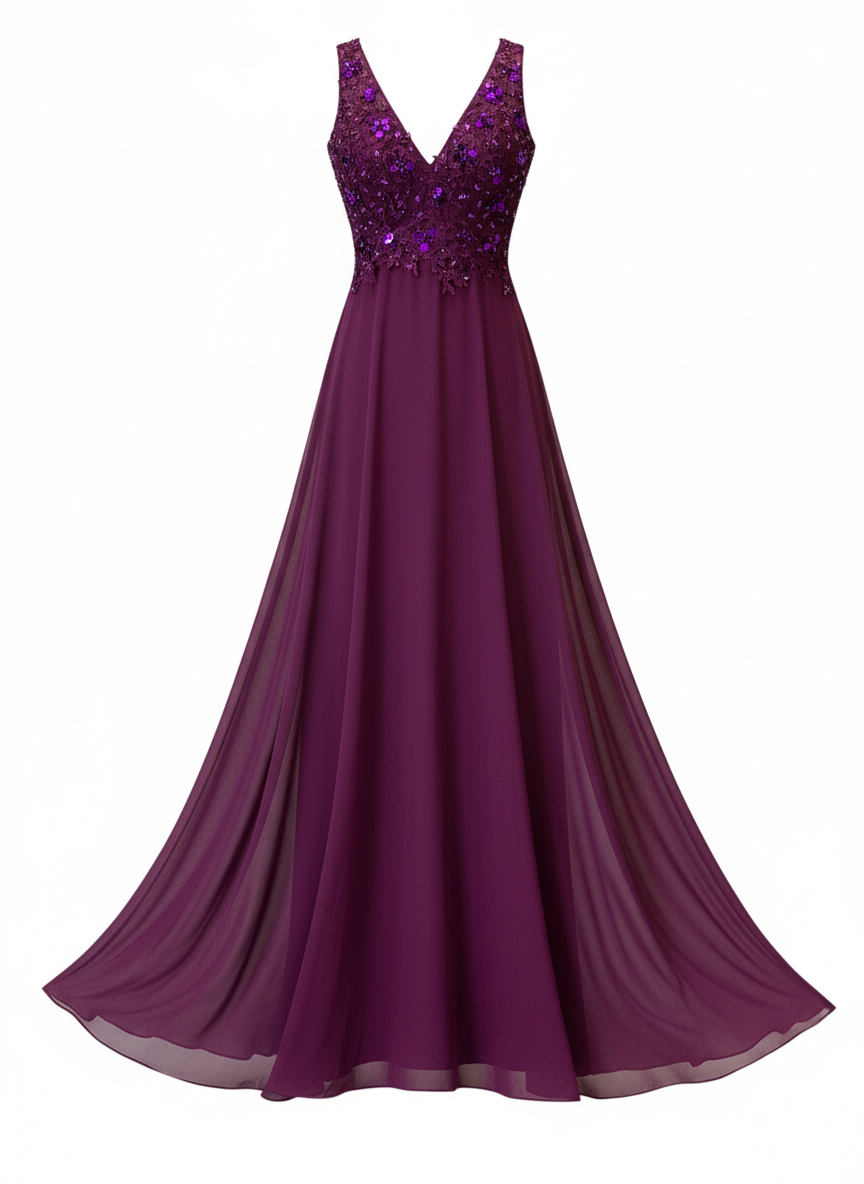 Bougainvillea Long Dress 9118