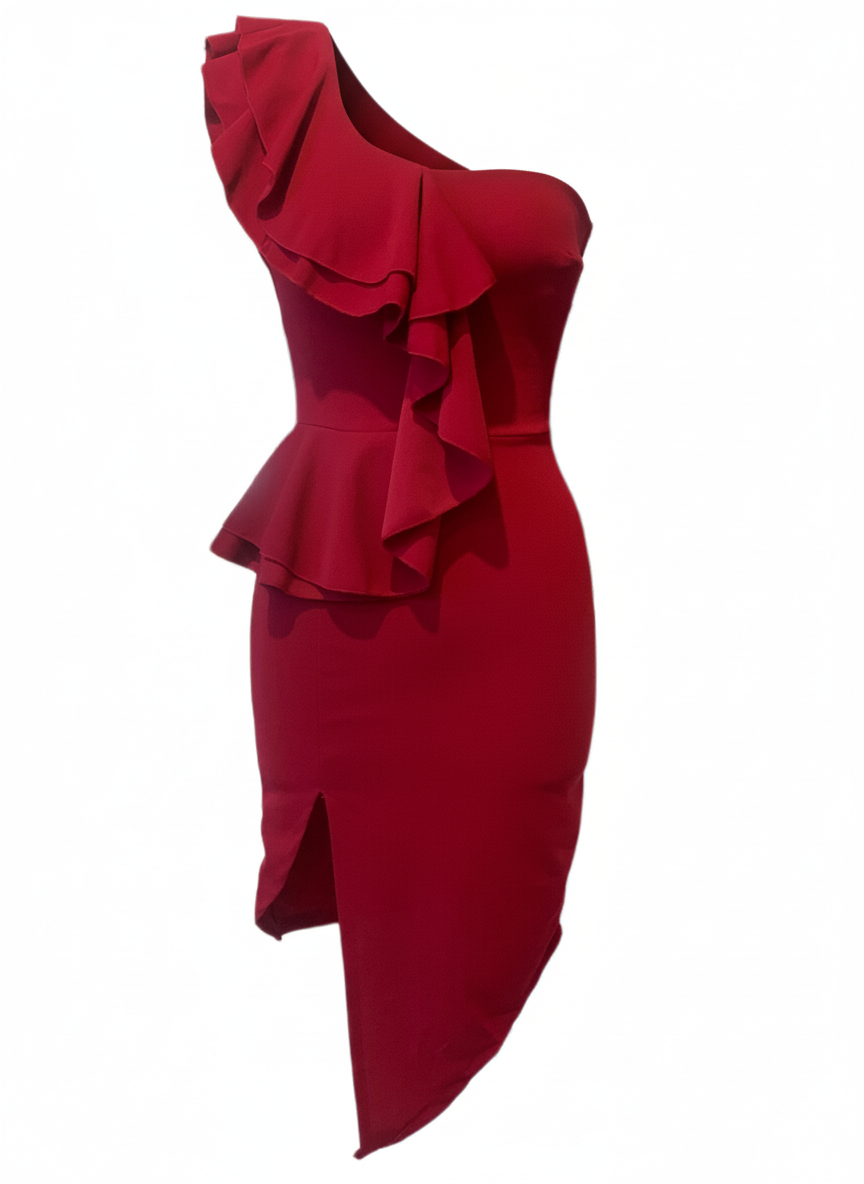 VESTIDO CORTO ROJO INDIO 23595