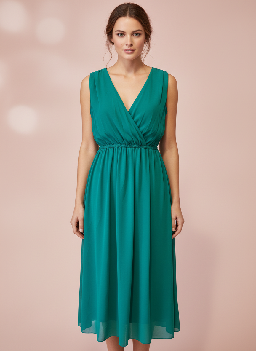 VESTIDO CORTO VERDE LAGO 3873