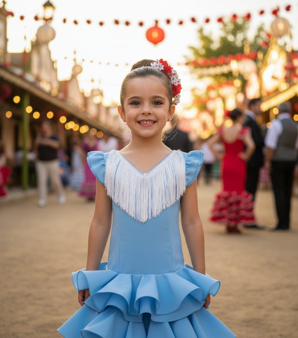 Traje flamenca de niña - B2025