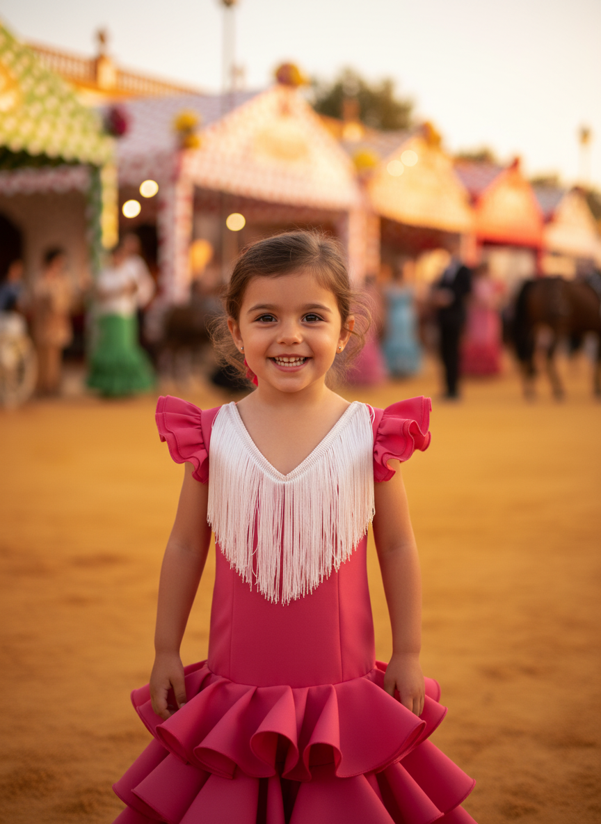 Traje flamenca de niña - B2025