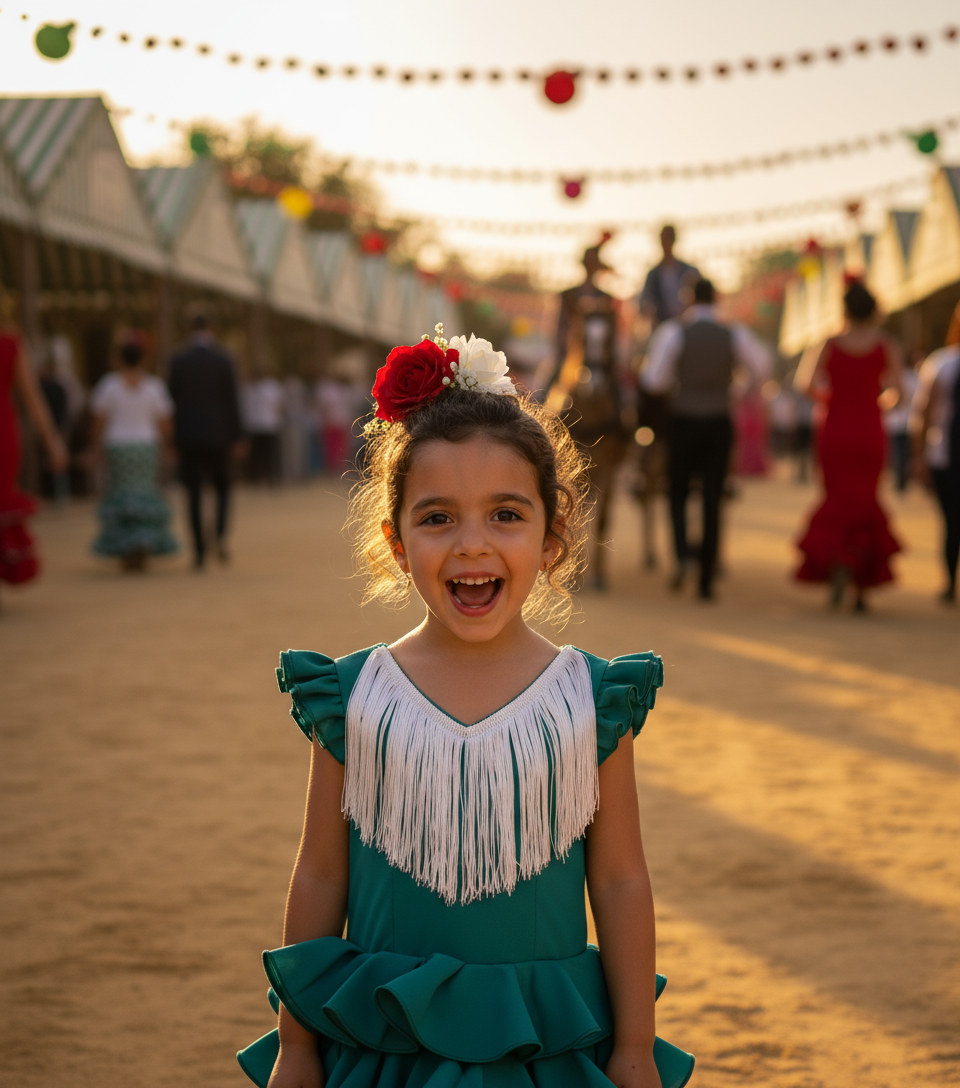 Traje flamenca de niña - B2025