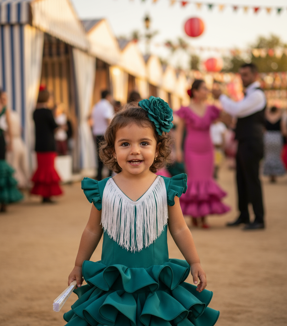 Traje flamenca de niña - B2025