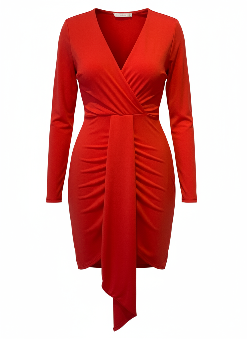 VESTIDO CORTO ROJO 24029