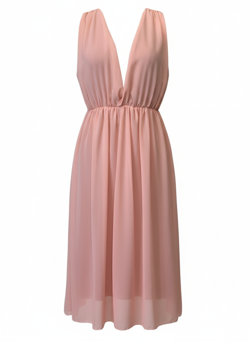VESTIDO CORTO ROSA BEBÉ 3873