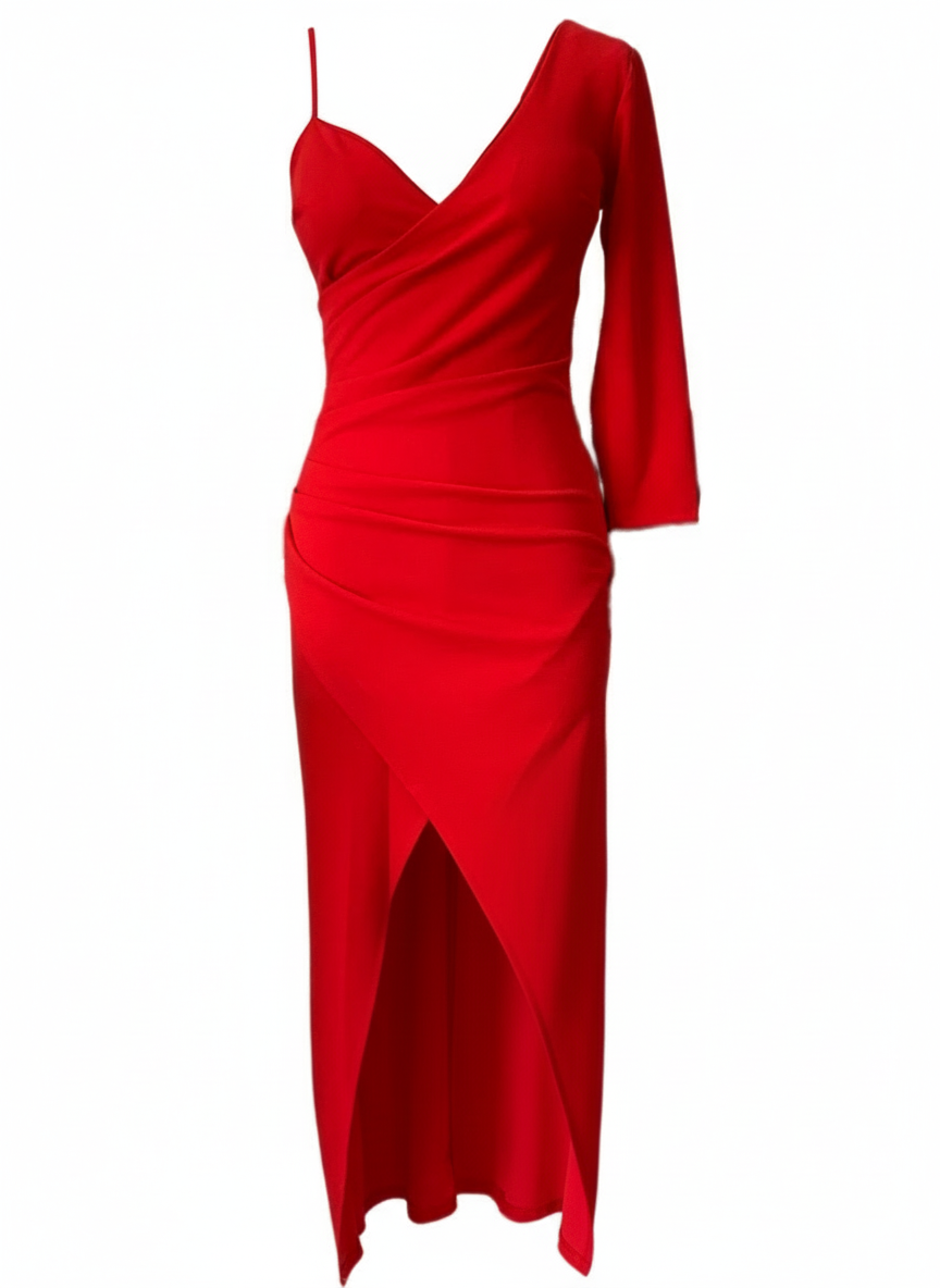 VESTIDO CORTO ROJO 20692