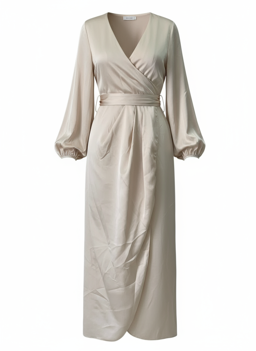 VESTIDO CORTO BEIGE 51136