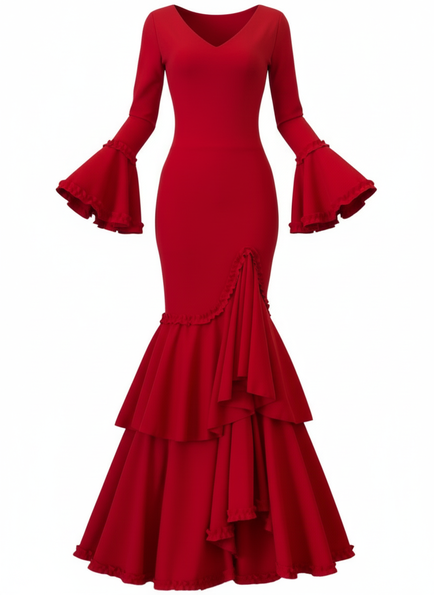 Traje flamenco EMMA WU DESIGN de licra