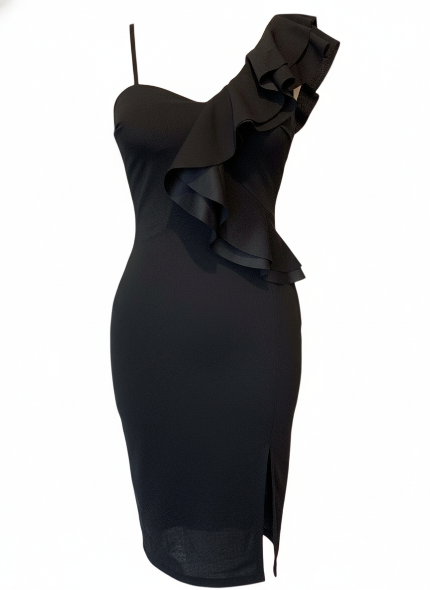 VESTIDO CORTO NEGRO 22875