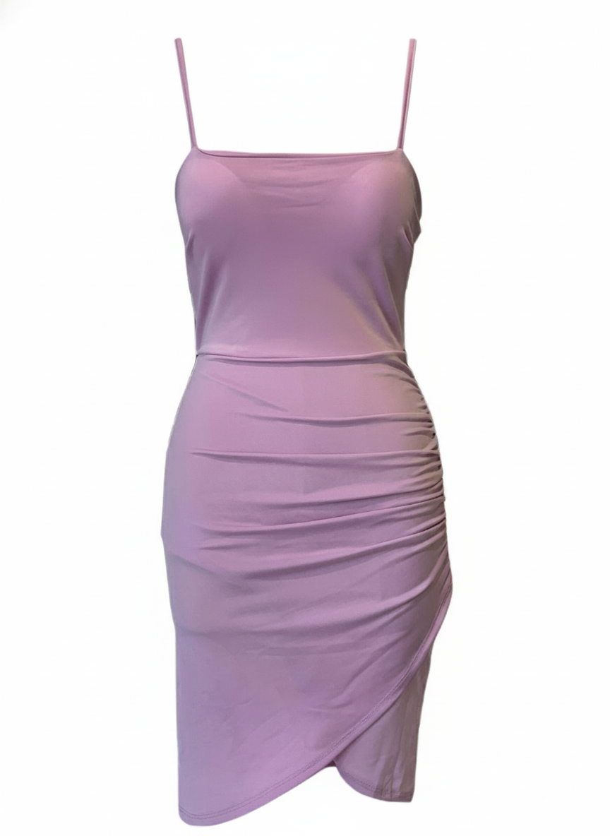 VESTIDO CORTO LILA MALVA 50689