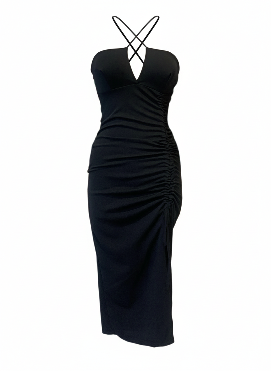 VESTIDO CORTO NEGRO 23208