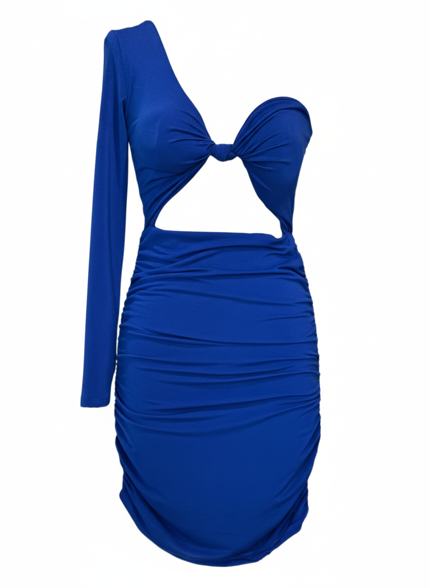 VESTIDO CORTO AZUL ELECTRICO 25476