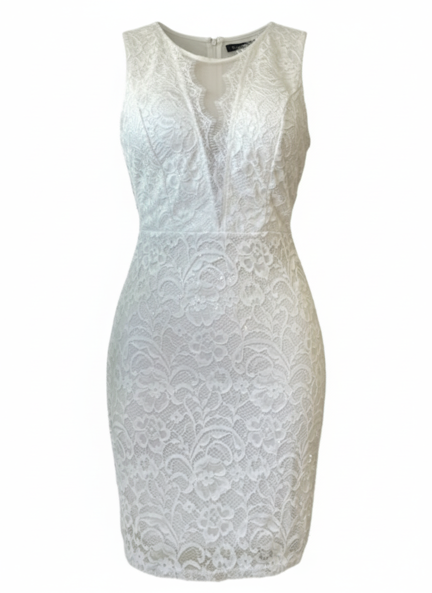 VESTIDO CORTO BLANCO 3409