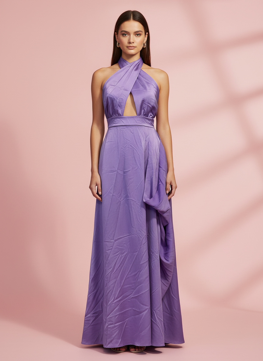 LONG DRESS LILAC MAUVE 50785
