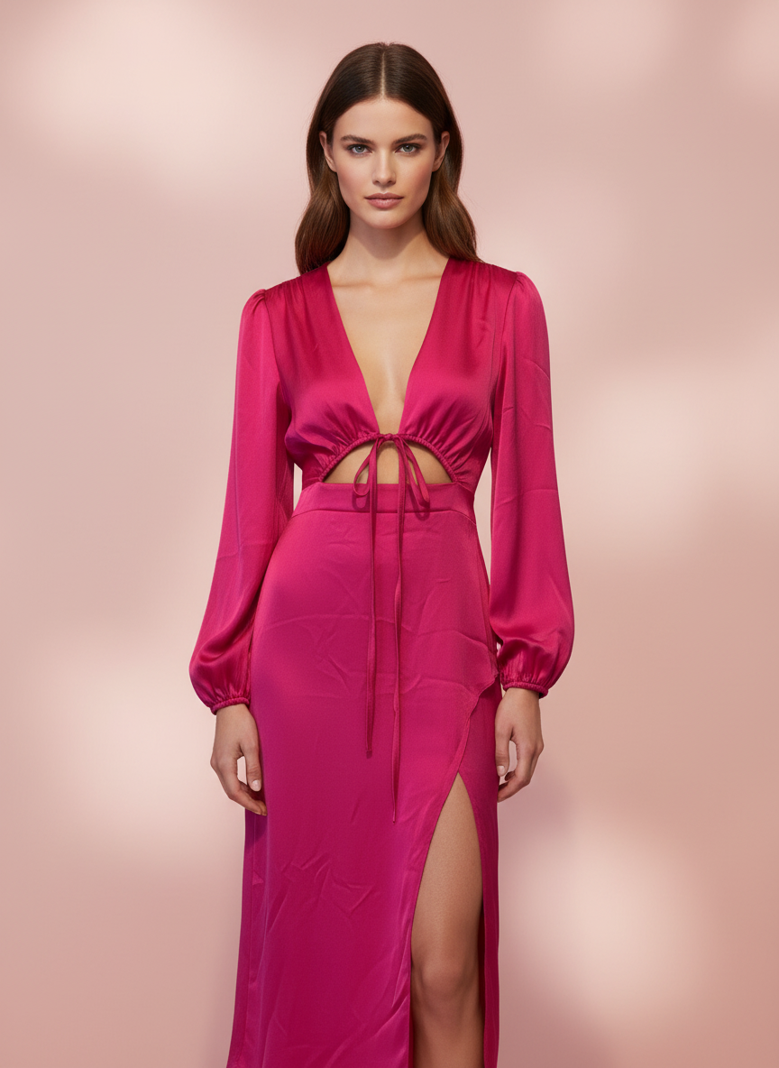 VESTIDO CORTO FUCSIA 51039