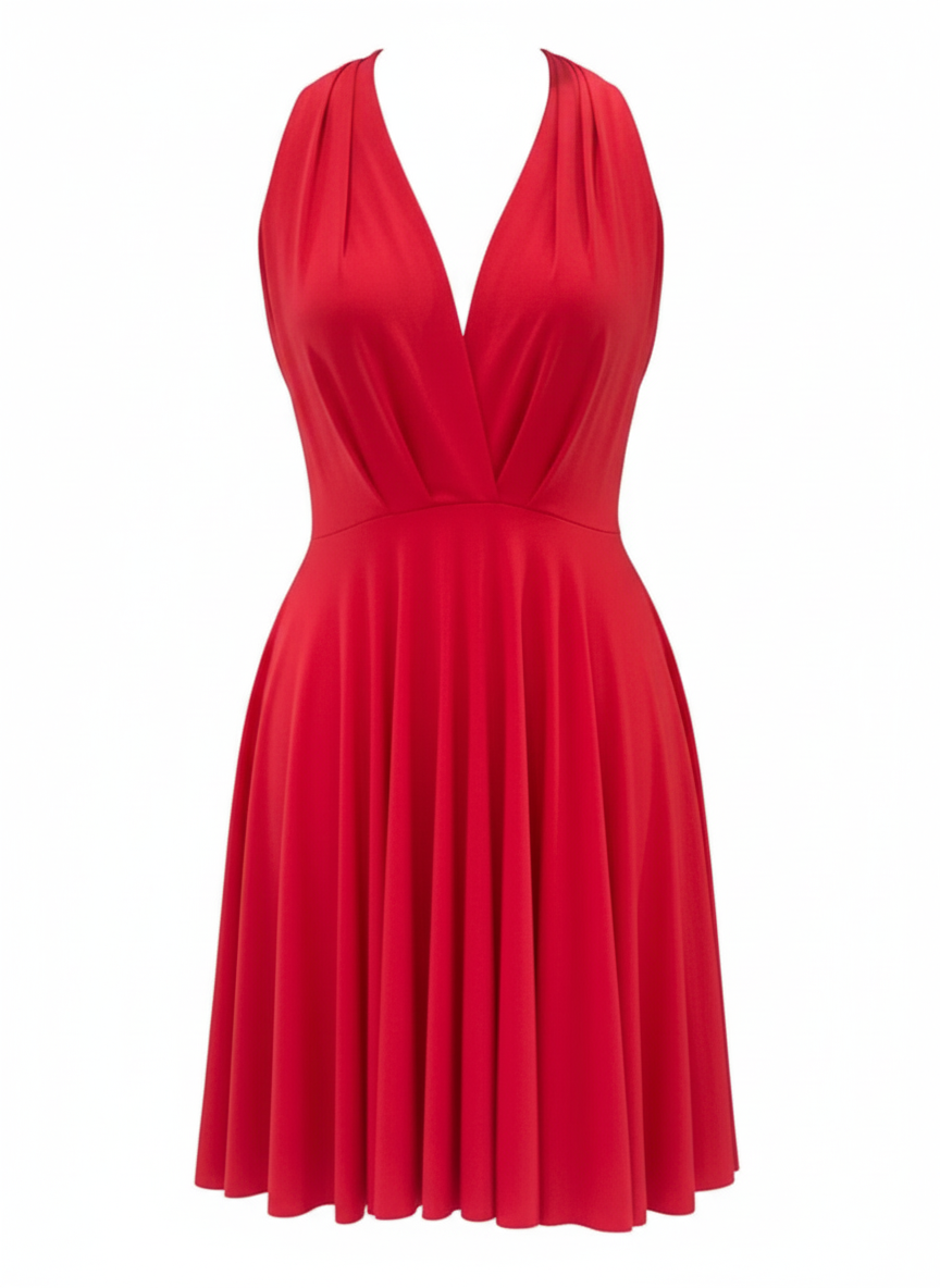 VESTIDO CORTO ROJO 3246