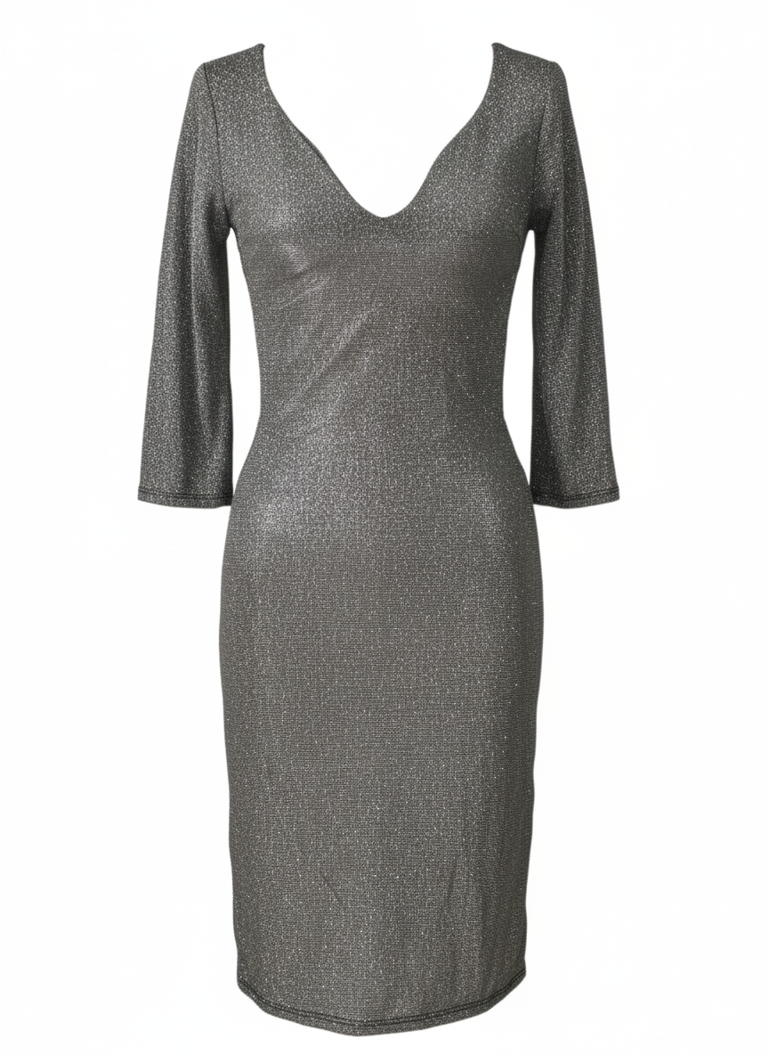 DARK GREY SHORT DRESS 8819