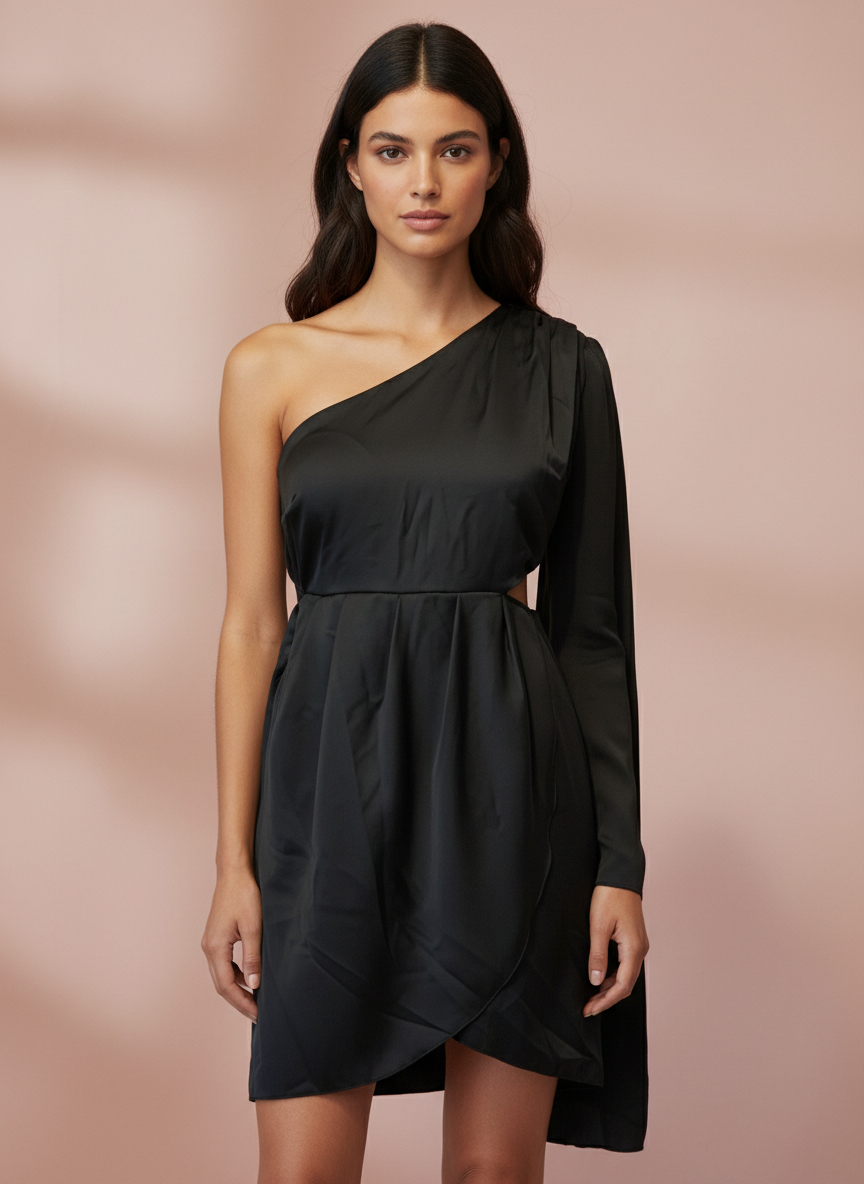 VESTIDO CORTO NEGRO 51134