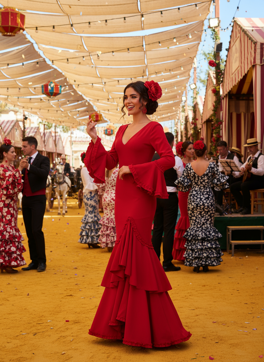 flamenco party dress Premium Flamenco Dress in Lycra