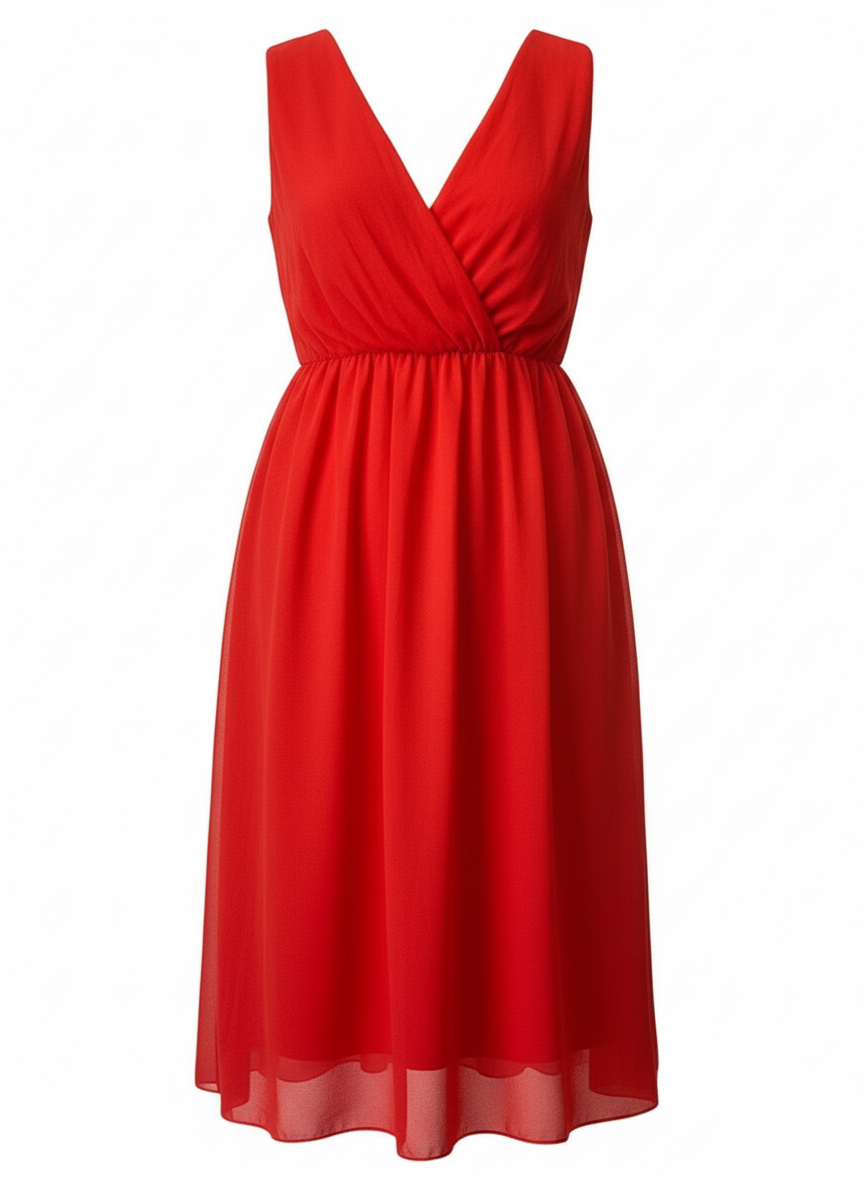 VESTIDO CORTO ROJO 3873