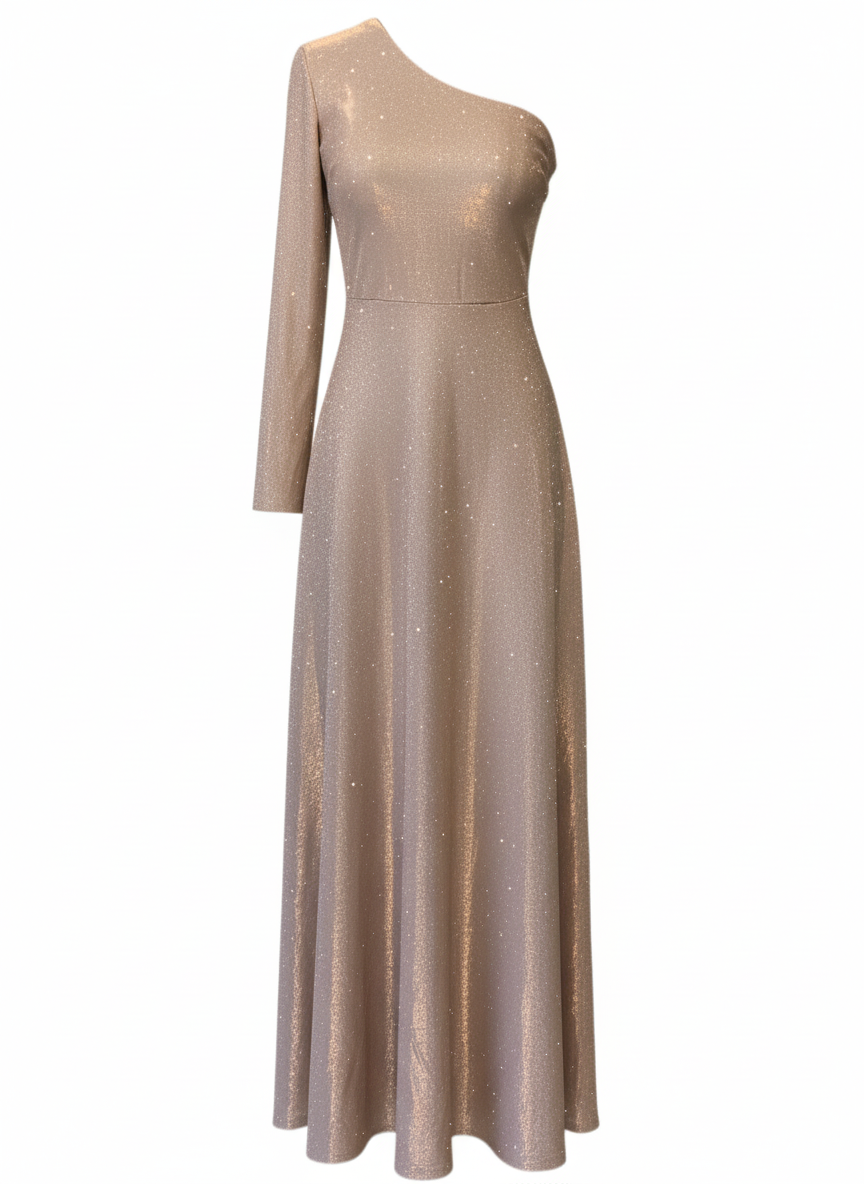 VESTIDO LARGO CHAMPAGNE 14273
