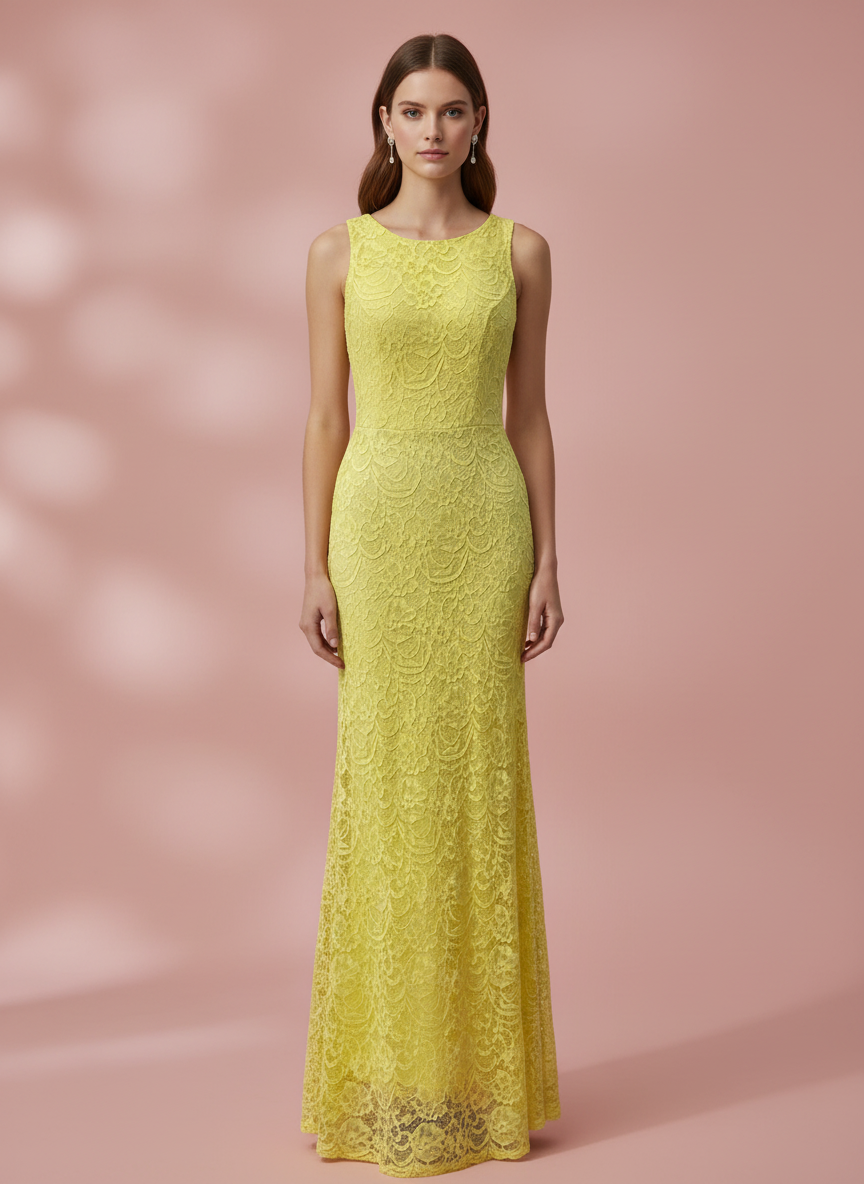 LONG YELLOW DRESS 3951
