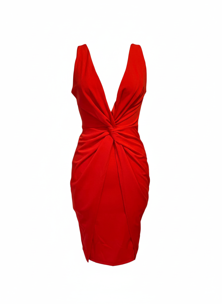 VESTIDO CORTO ROJO 23438
